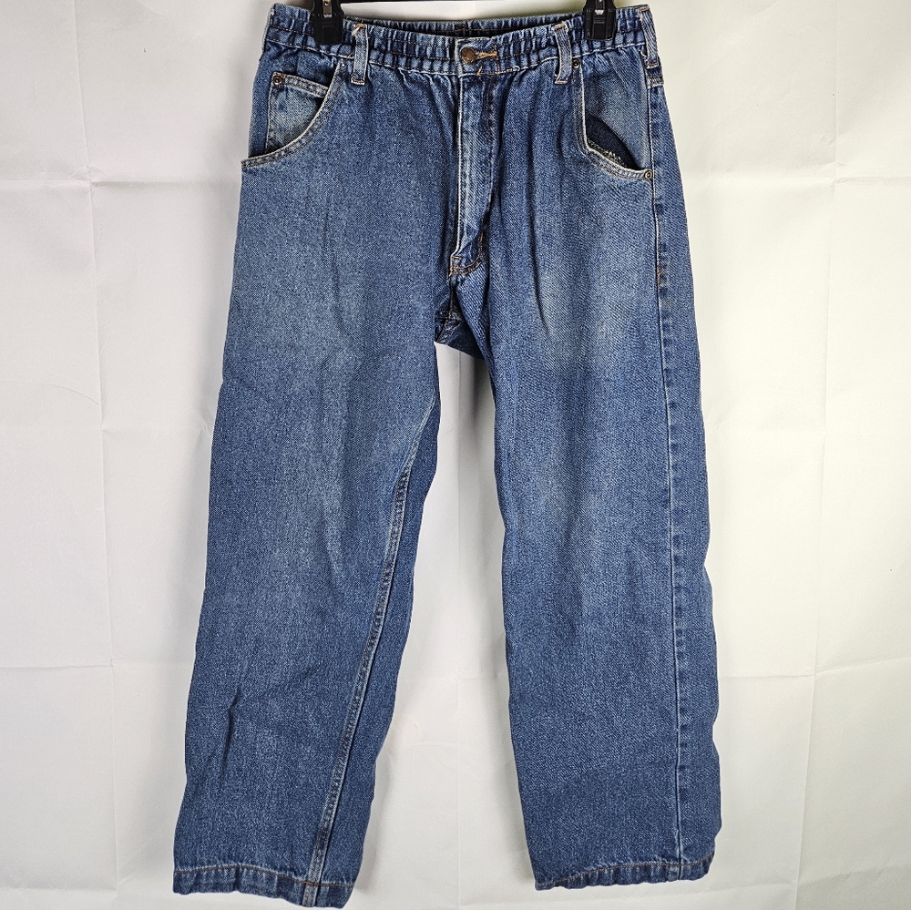 90's Vintage Haband Jeans Boys 34/M VTG Denim Retro Casual Outdoor School Fall